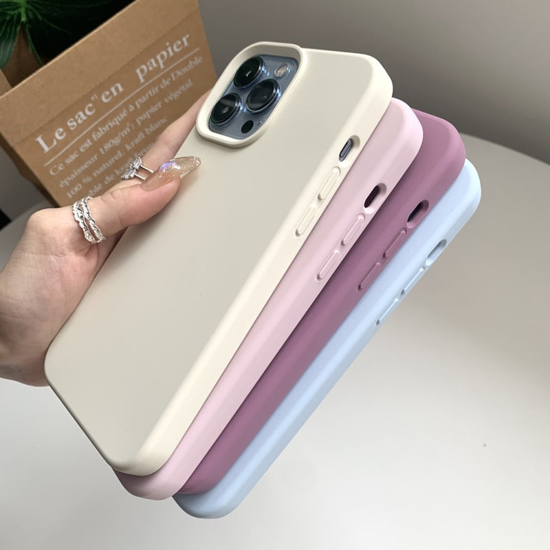 Various color options for iPhone silicone cases