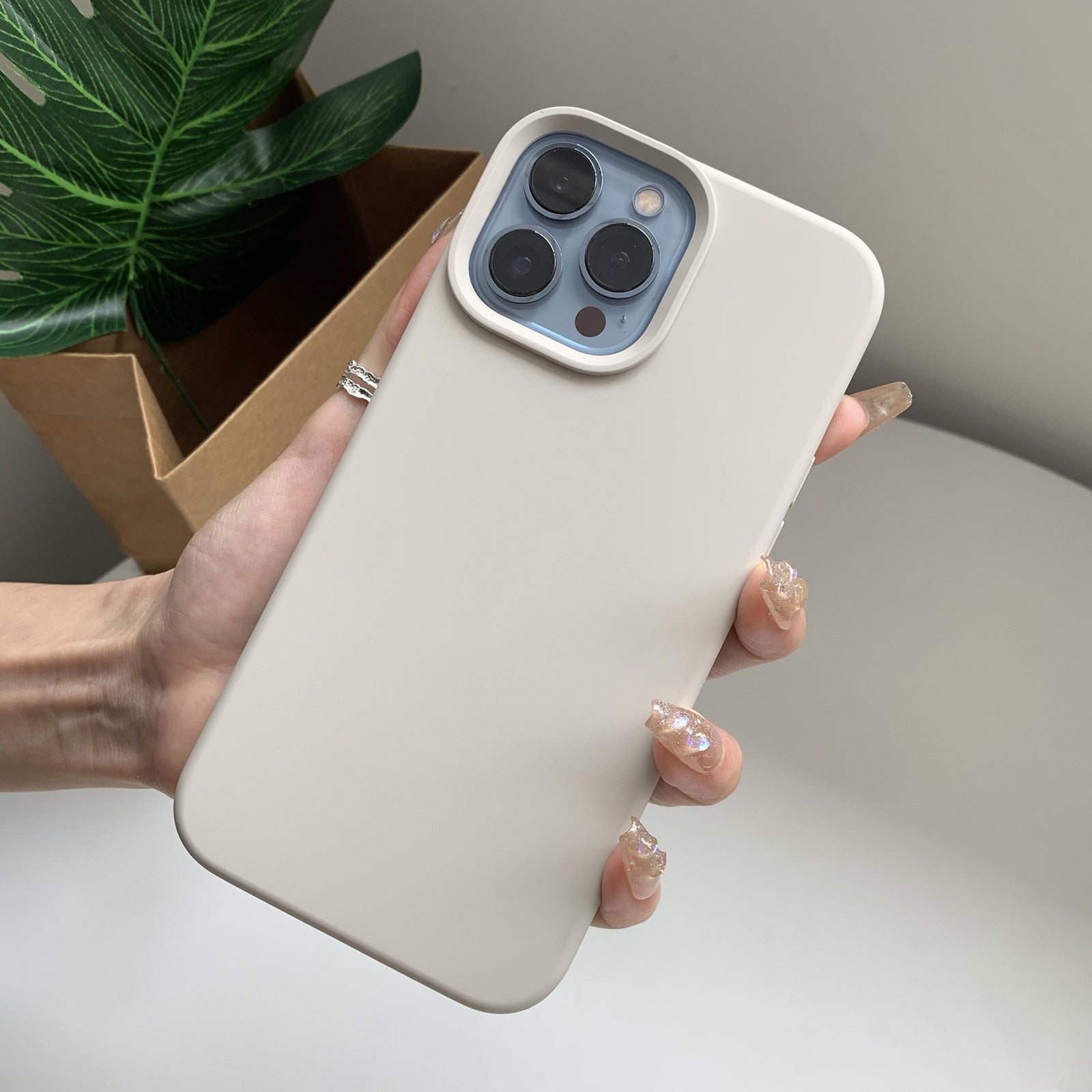 iPhone silicone case with easy grip