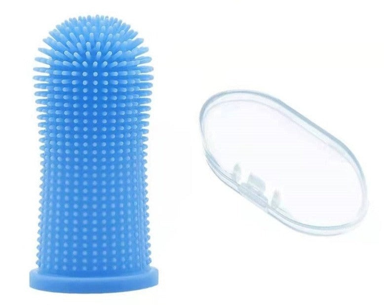 Soft finger toothbrush for dogs