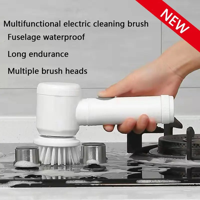 Motor-driven cleaning brush for thorough and precise cleaning