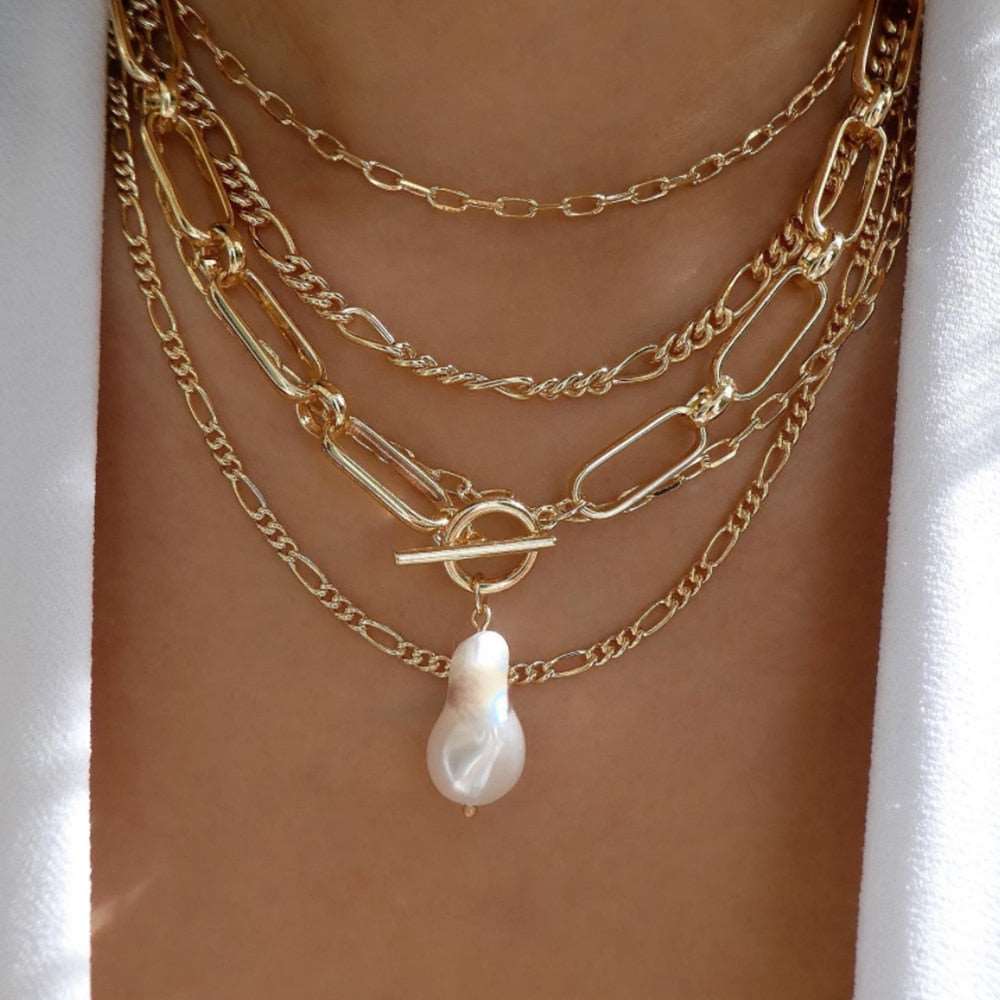 Sophisticated gold necklace with a range of exquisite designs