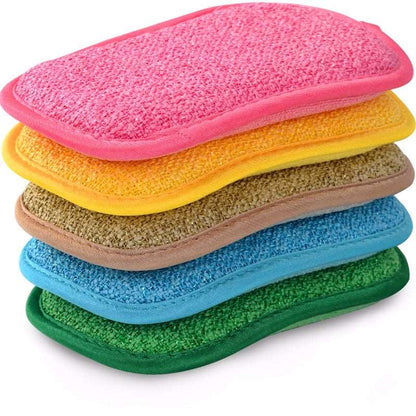 Reusable dishwashing sponges