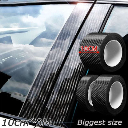 Car sticker with carbon fiber texture