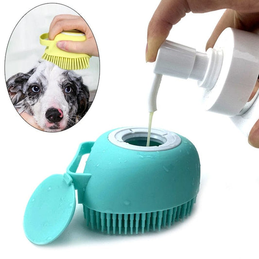 Grooming gloves for pet bathing