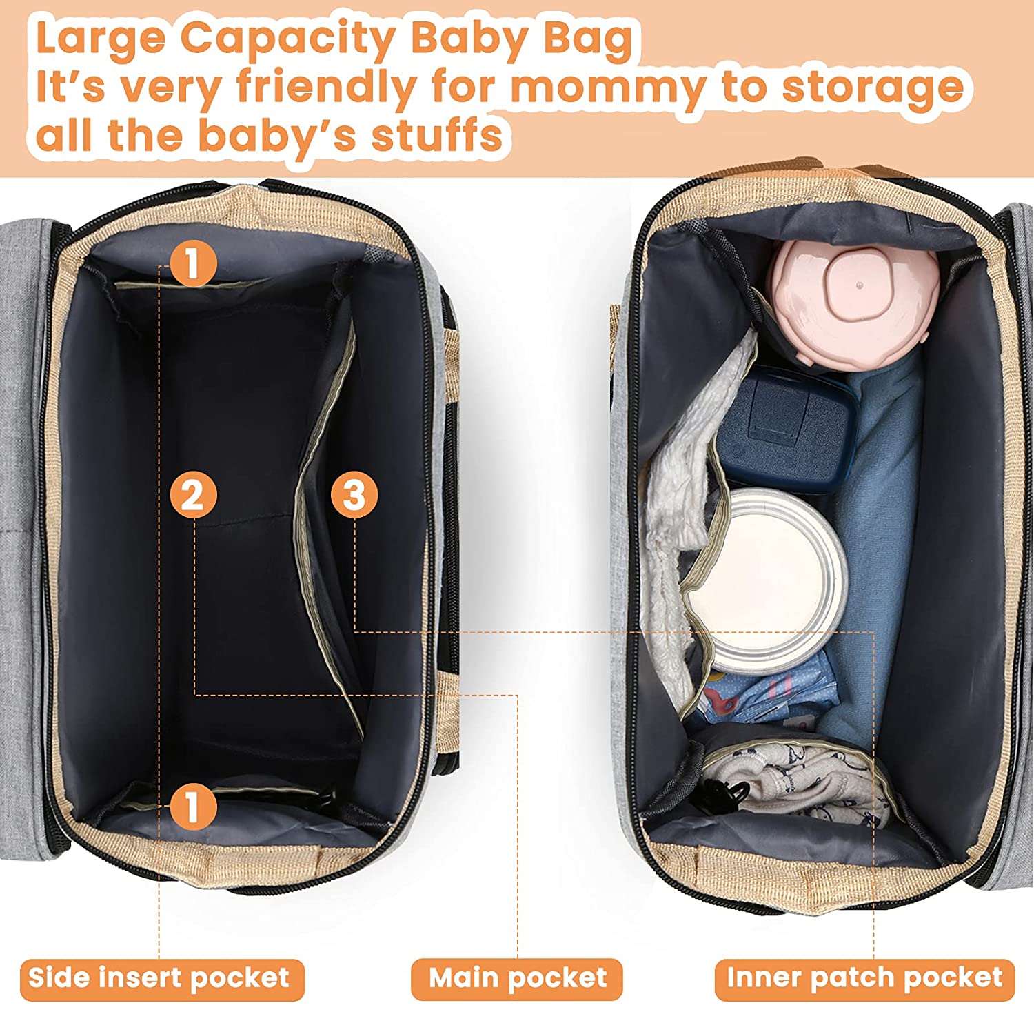 Lightweight and foldable baby sleeping space