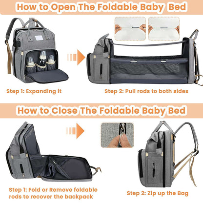 Travel-ready bed for newborns and infants