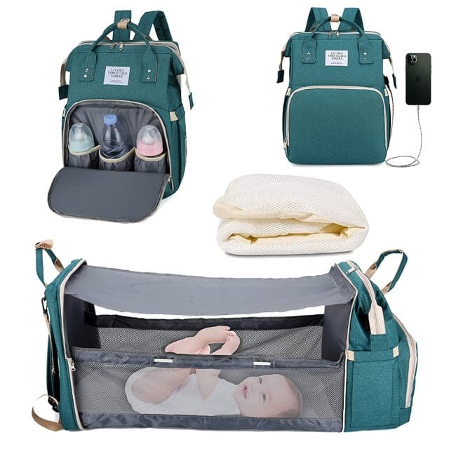 Portable cot for traveling with babies