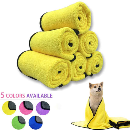 Pet towel made of microfiber material