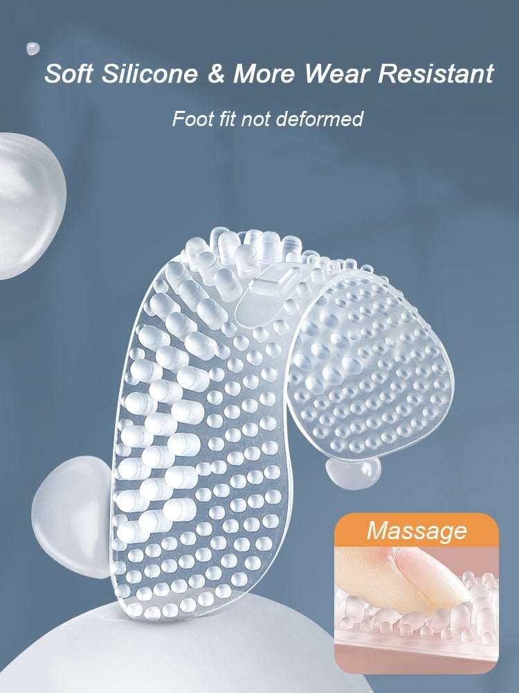 Heel grips designed for natural foot movement