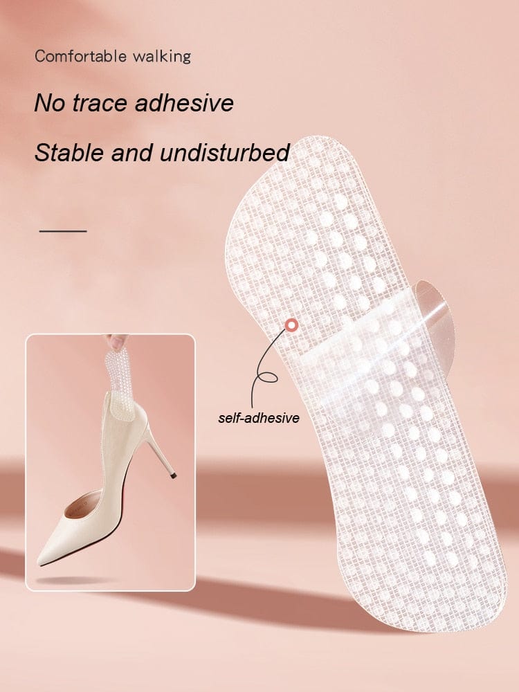 Cushioned heel stickers for flexible wear