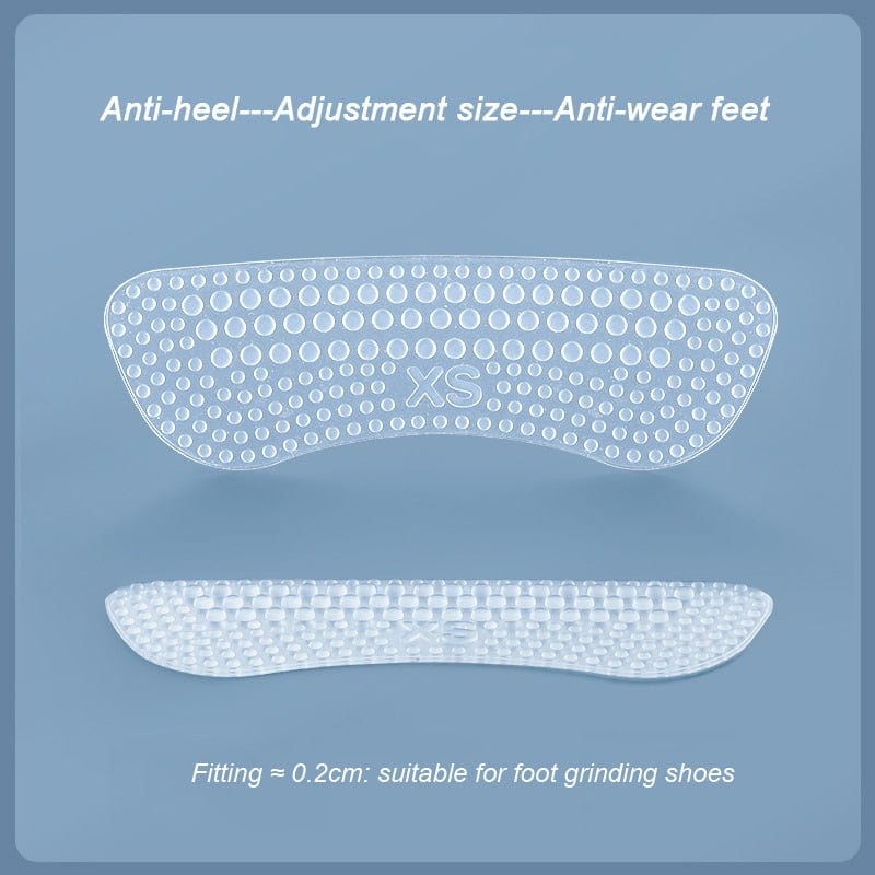 Cushioned heel grips for reduced pressure