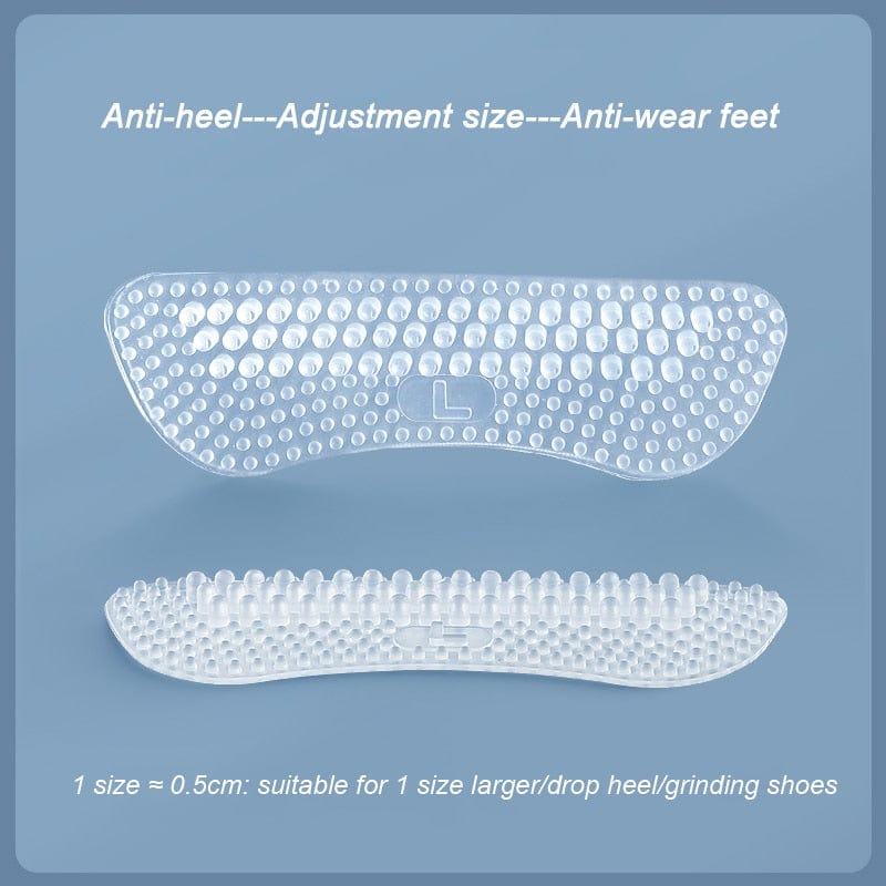 Silicone heel cushions for increased shoe comfort